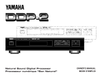 Yamaha DDP-2 - Owners Manual 